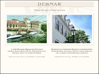Web site www.thedelamar.com, Delamar Greenwich Harbor