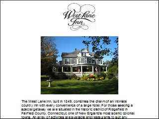 Web site www.westlaneinn.com, West Lane Inn